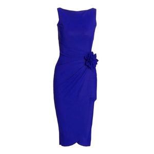 Chiara Boni Glenaly 3-D Flower Cocktail Dress